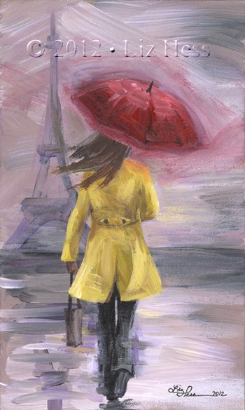 Parisian Rain Study