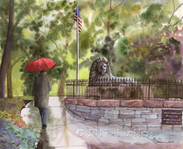 Lion-Fountain-On-King Lion-Fountain-On-King